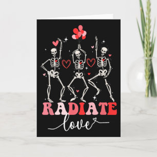 Grappige Stralende Liefde Valentijnsdag Röntgen Te Kaart