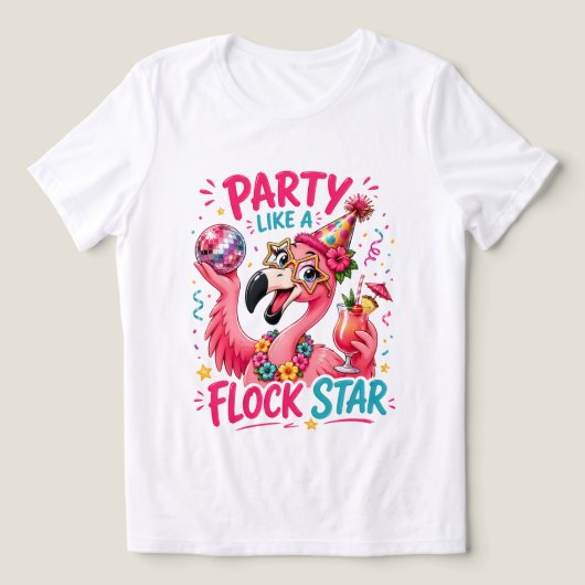 Grappige strand roze flamingo strand Tri-Blend shirt (Design voorkant)