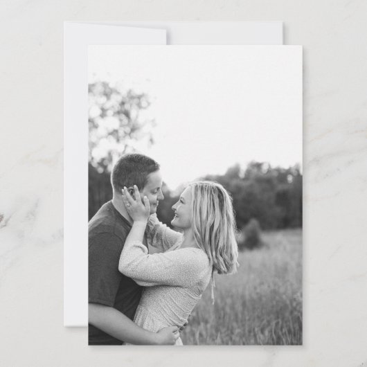 Grappige Strand Trouwfoto Bewaar de datum Save The Date (Achterkant)