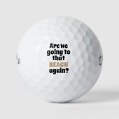 Grappige strand zand val quote golfballen (Voorkant)