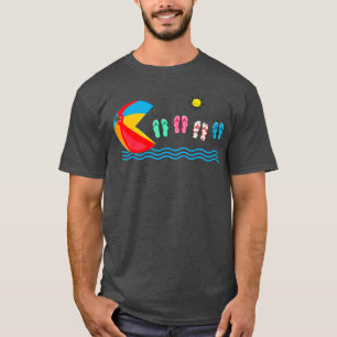 Grappige Strandbal Teenslippers Zwemmen Zomer Vaca T-shirt
