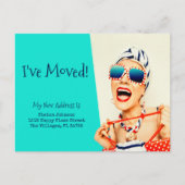 Grappige stranddame die ik heb verplaatst briefkaart (Voorkant)