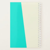 Grappige stranddame gepersonaliseerde retro-stijl  planner (Achterkant)