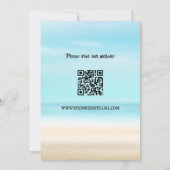 Grappige strandfles trouwkaart om de datum te rese save the date (Achterkant)