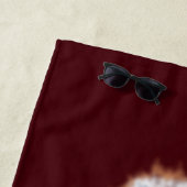 Grappige strandlaken Gelukkige struisvogel - kies  (In situ)