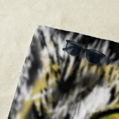 Grappige strandlaken met Stalking Cat (In situ)