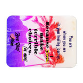 Grappige strandmagneet van mama over levenskeuzes magneet (Horizontaal)