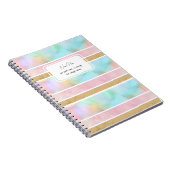 Grappige  strepen Leuk Student Notitieboek (Rechterzijde)