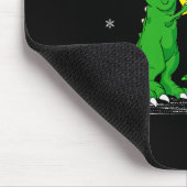 Grappige Strijd Is Echte Dinosaur T-rex Dino Kerst Muismat (Hoek)
