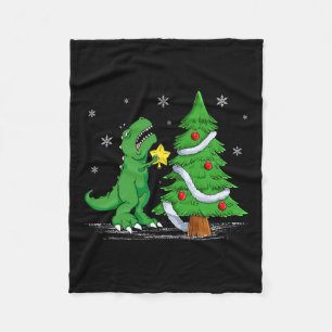 Grappige strijd is echte dinosaurus T-rex Dino Ker Fleece Deken