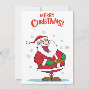 Grappige strip Santa Claus Feestdagenkaart