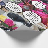 GRAPPIGE STRIPS VAN VREEMDE PRATENDE KATTEN 2 CADEAUPAPIER (Hoek)