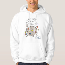 Grappige stripvechtwolk heren pullover hoodie
