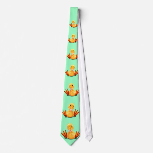Grappige Stropdas Happy Ducks - Kies kleur (Voorkant)