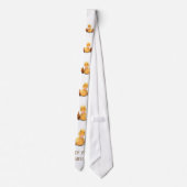 Grappige Stropdas met Happy Ducks - Smile (Achterkant)