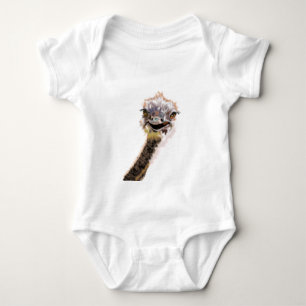 Grappige Struisvogel Baby Body of Baby T-shirt