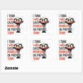 Grappige Struisvogel Chaos Sticker (Vel)