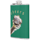 Grappige Struisvogel Fles Klinkt - Aangepaste Teks Heupfles (Links)