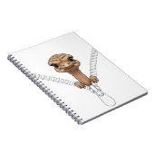 Grappige struisvogel gluur notitieboek (Rechterzijde)