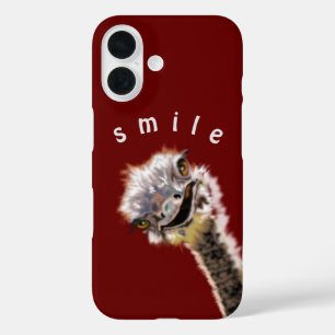 Grappige struisvogel iPhone Case