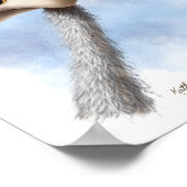 Grappige struisvogel karikatuur poster (Hoek)
