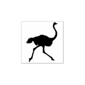 Grappige Struisvogel Mooie Vogel Dier Persoonlijk  Rubberstempel (Afrduk)