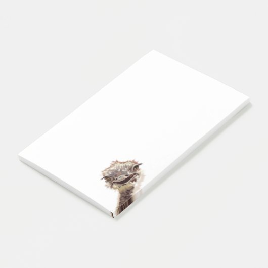 Grappige Struisvogel Post-it® Notities Notes (Schuin)