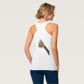 Grappige struisvogel Tanktop - Glimlach (Volledige Achterkant)