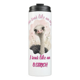 Grappige Struisvogel Tumbler, Schattig Dier Thermosbeker