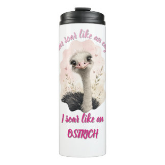 Grappige Struisvogel Tumbler, Schattig Dier Thermosbeker
