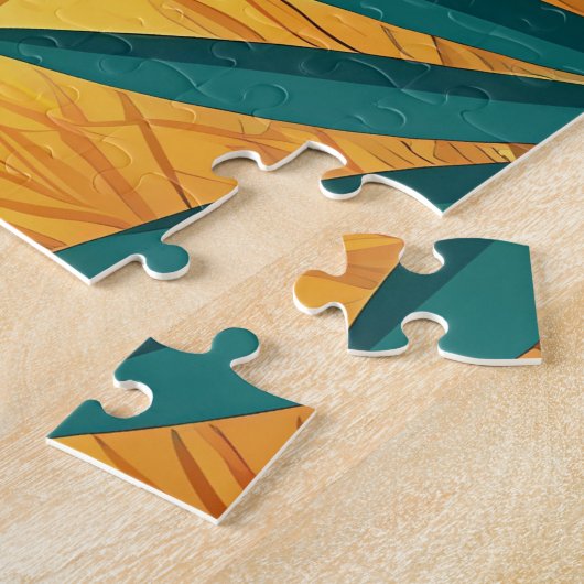Grappige struisvogelpuzzel legpuzzel (Zijkant)