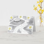 Grappige Student Driver Verjaardag Kaart (Gele Bloem)