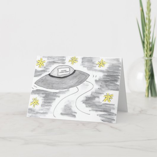 Grappige Student Driver Verjaardag Kaart (Voorkant)