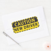 Grappige Student Driver - Wees geduldig Student Rechthoekige Sticker (Envelop)