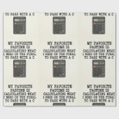 Grappige student eindexamen rekenmachine citaat  cadeaupapier (Vlak)