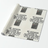 Grappige student eindexamen rekenmachine citaat  cadeaupapier (Uitgerold)