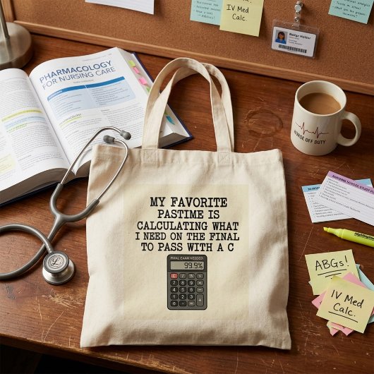 Grappige Student Eindtoets Rekenmachine Citaat  Tote Bag