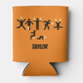 Grappige Student Graduation Party Traffic Kegelgra Blikjeskoeler (Voorkant)