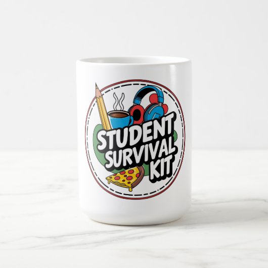 Grappige Student Survival Kit Terug naar School Sh Koffiemok (Center)