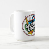 Grappige Student Survival Kit Terug naar School Sh Koffiemok (Voorkant links)