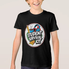 Grappige Student Survival Kit Terug naar School Sh Tri-Blend Shirt