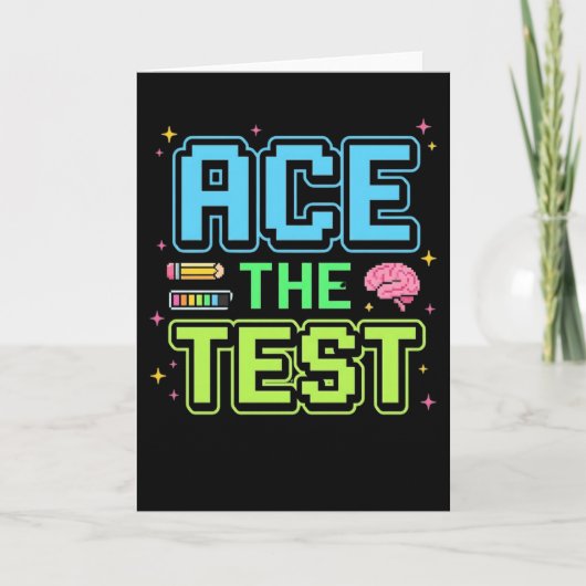 Grappige Student Test Ace De Test Level Up Test Da Kaart (Voorkant)