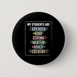 Grappige studenten zijn vriendelijk sterke autisme ronde button 5,7 cm