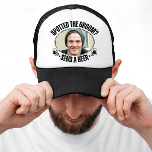 Grappige 'Stuur de Bruidegom een Bier' Bachelorfee Trucker Pet