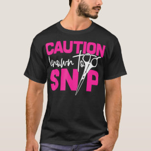 Grappige Stylist Barber Haardresser Waarschuwing T-shirt