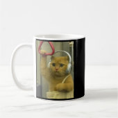 Grappige Subway Kat Meme Stud Brainrot Katten Humo Koffiemok (Links)