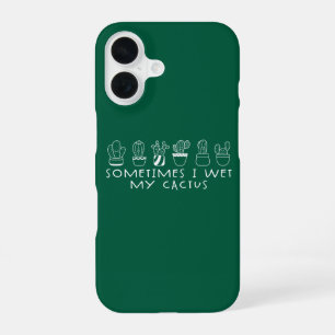 Grappige Succulent Cactus, Soms Maak Ik Mijn Cactu iPhone 16 Hoesje