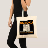 Grappige Sudoku Puzzel Lover Quote Games Tote Bag (Voorkant (product))
