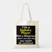 Grappige Sudoku Speler Job Career Beroep Tote Bag (Achterkant)