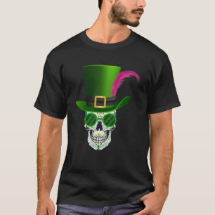Grappige Sugar Skull Saint Patricks Dag van de Dod T-shirt